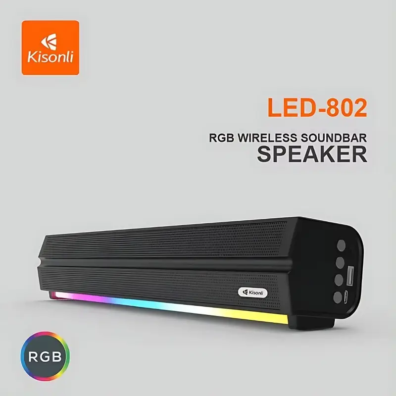 kisonli-led-802-rgb-wireless-bluetooth-speaker-53-retro-sound-bar