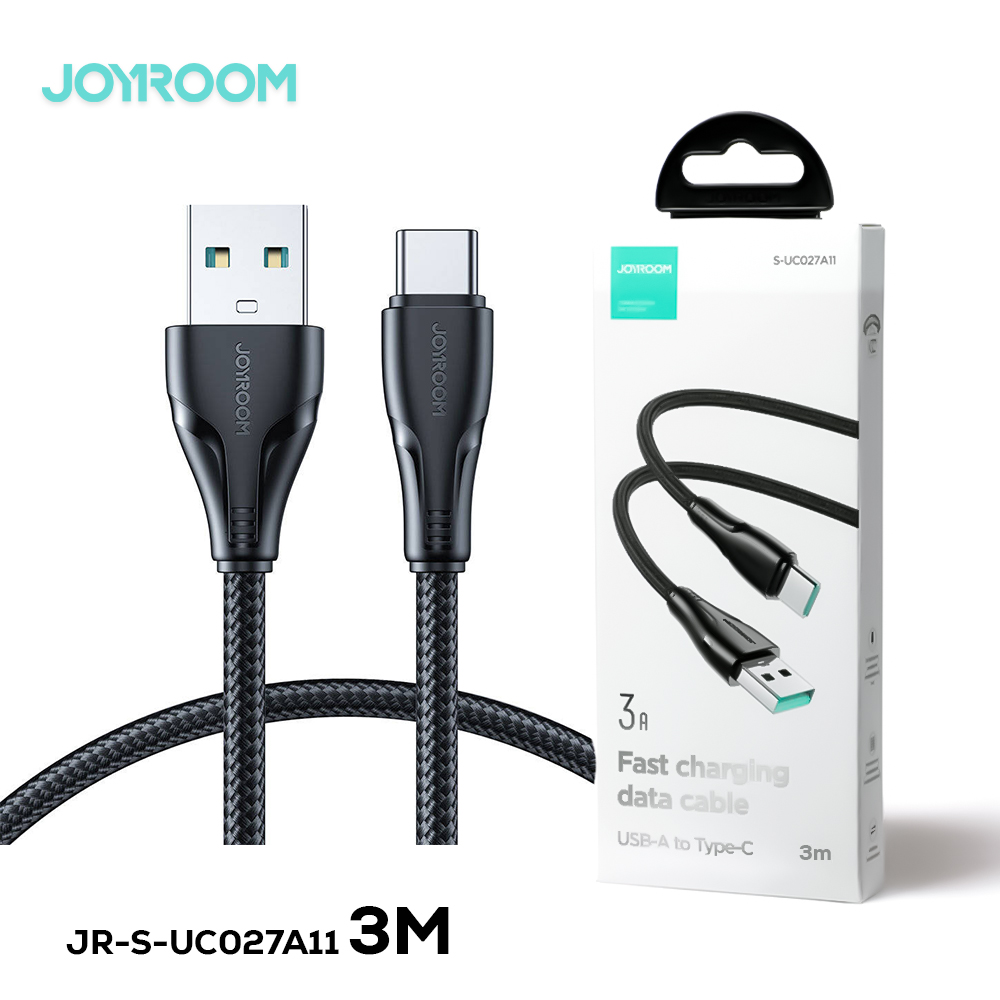 joyroom-s-uc027a11-surpass-series-3a-usb-a-to-type-c-fast-charging-data-cable-3m-black