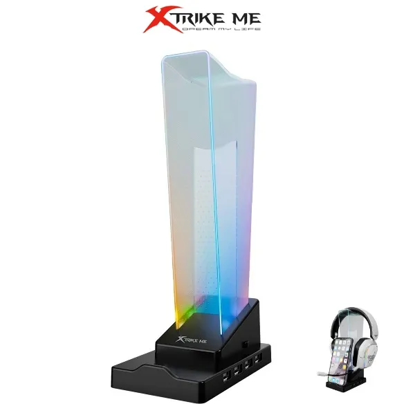 xtrike-me-ht-09-headset-phone-stand-with-4-usb-port-and-led-light
