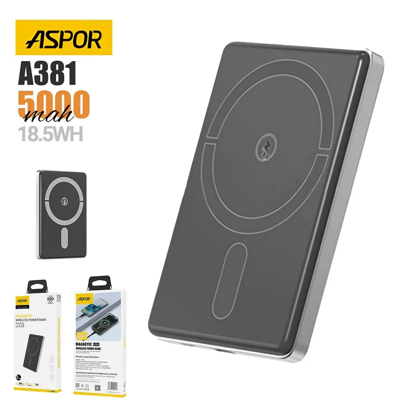 aspor-a381-magnetic-portable-mini-5000mah-wireless-power-bank