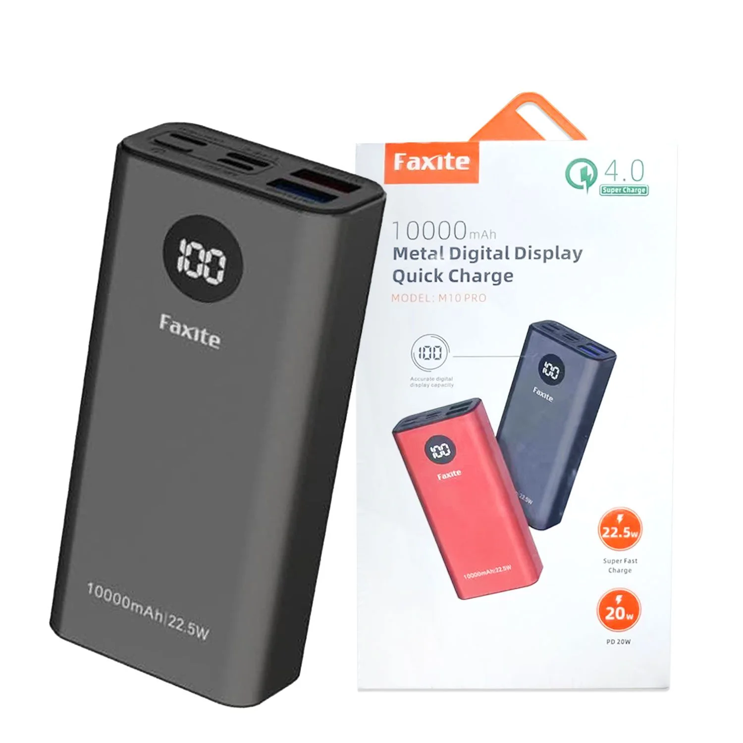 faxite-m10-pro-10000mah-225w-digital-display-power-bank
