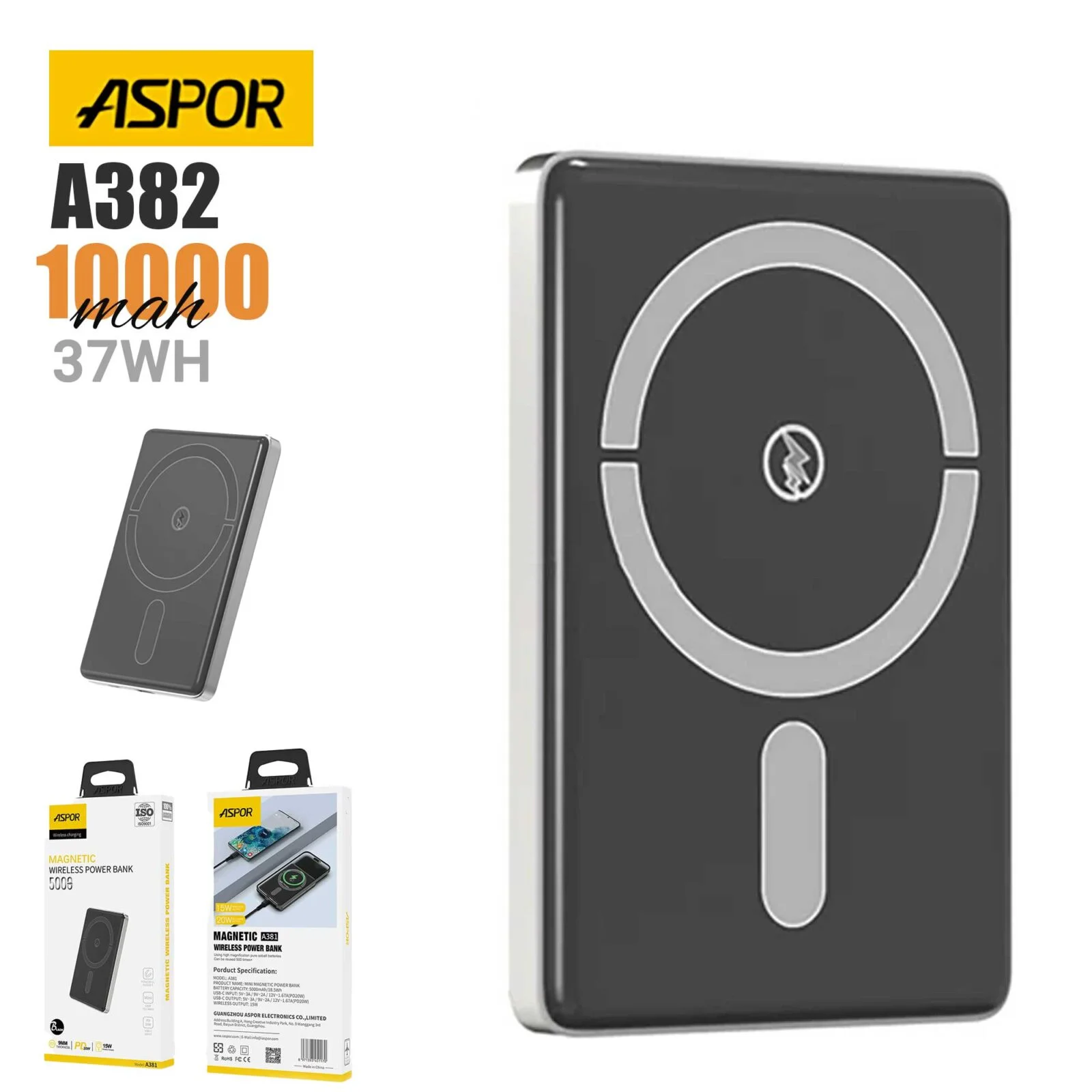 aspor-a382-wireless-magnetic-portable-mini-10000mah-power-bank