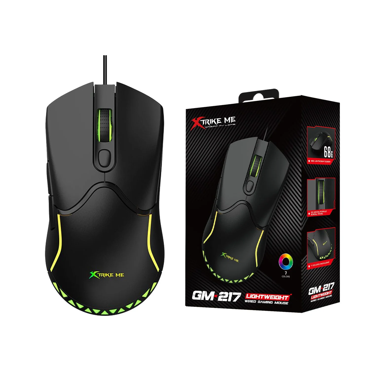 xtrike-me-gm-217-rgb-gaming-usb-6-buttons-wired-mouse