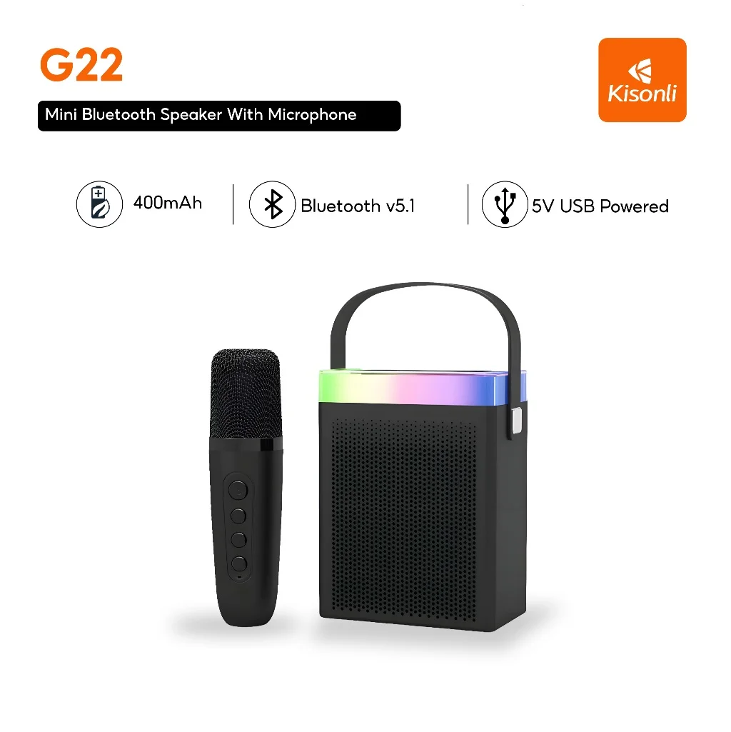 kisonli-g22-bluetooth-speaker-with-microphone-mini-karaoke-rgb-light-stereo